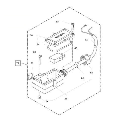 KRANZLE Pressure Switch Complete 49054