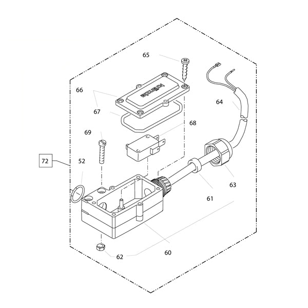 KRANZLE Pressure Switch Complete 49054