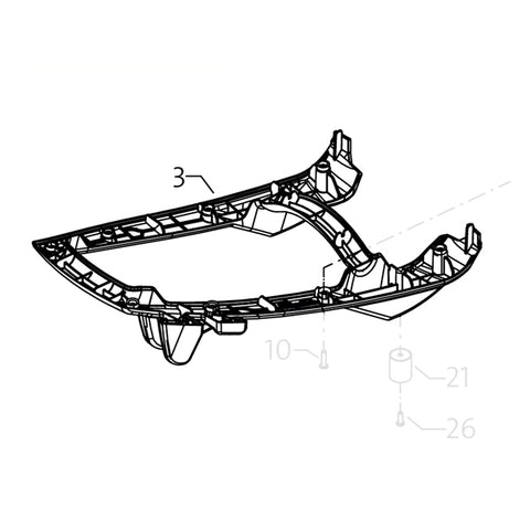 KRANZLE Rear Grey Frame Part For 1050 49101