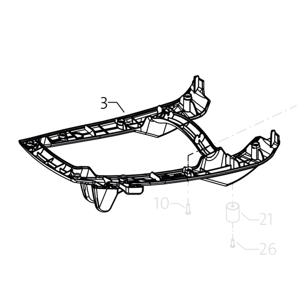 KRANZLE Rear Grey Frame Part For 1050 49101