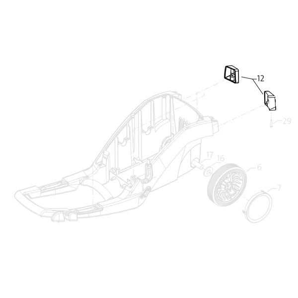 KRANZLE Rubber Feet Left & Right 1050 TS/TST 49107