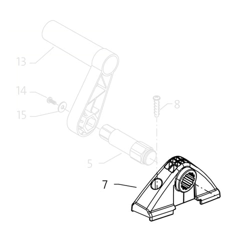 KRANZLE Hose Reel Left Clamp 1050 TST 49117