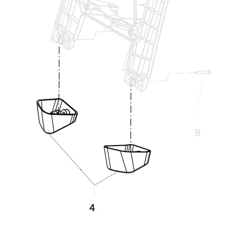 KRANZLE Rubber Feet, Pair 496016