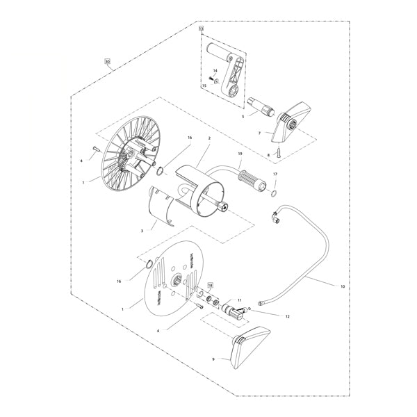 KRANZLE Hose Reel Complete With Connecting Hose 496027