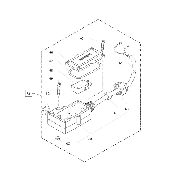 KRANZLE Complete Pressure Switch Without Mechanism 496032