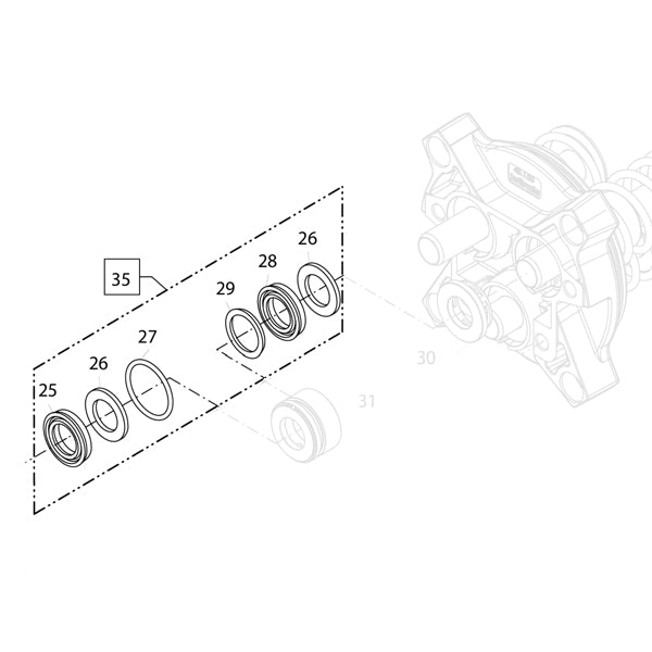 KRANZLE Water Seal Kit 15mm 496036