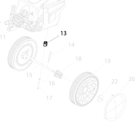 KRANZLE Spacer Axle To Fit Quickly 497009