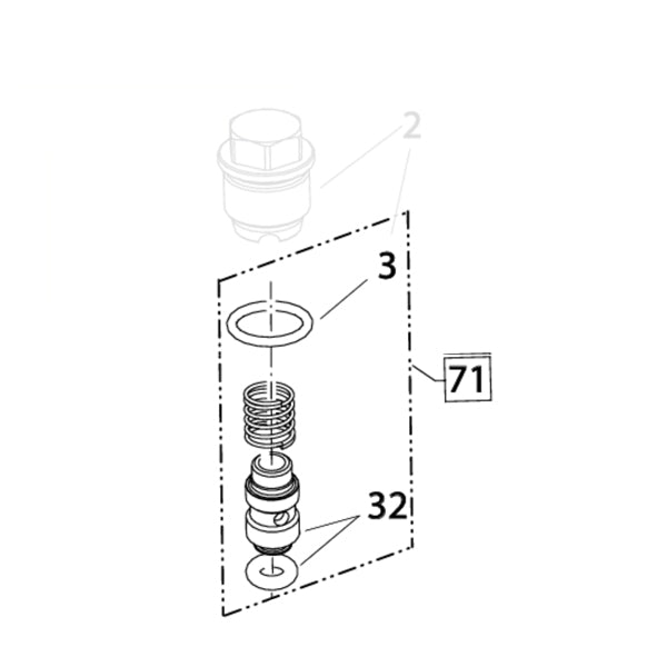 KRANZLE Small Valve Kit For AC Pump 497051