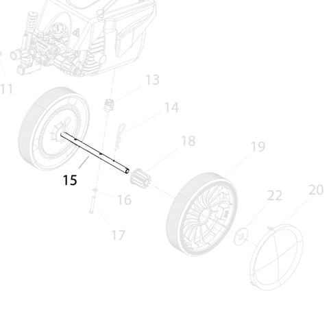 KRANZLE Wheel Axle To Fit Quickly 497067