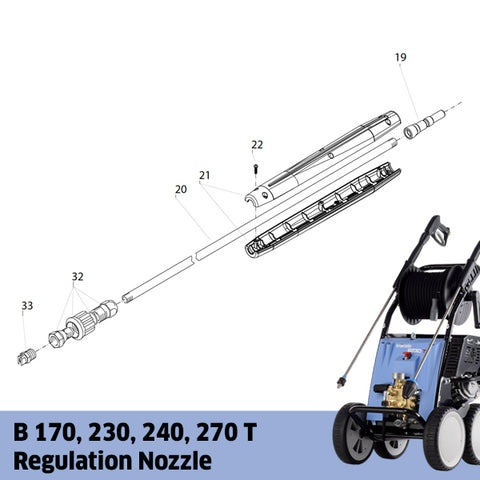 KRANZLE B 170, B 230, B 240, B 270 T Regulation Nozzle