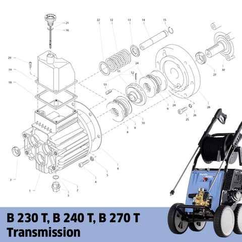 KRANZLE B 230, B 240, B 270 T Transmission