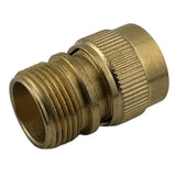 Female (hose side) Brass Quick Release Water Coupling 3/4" Male Thread