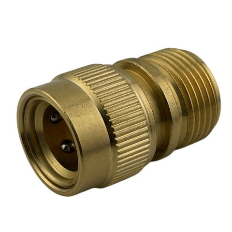 Female (hose side) Brass Quick Release Water Coupling 3/4" Male Thread