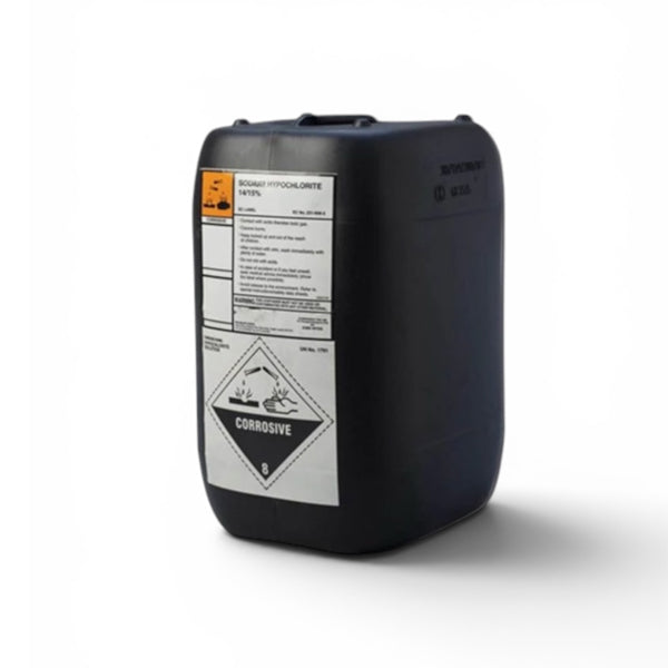 Commercial 14/15% Strength Sodium Hypochlorite Patio Cleaner 25 litres