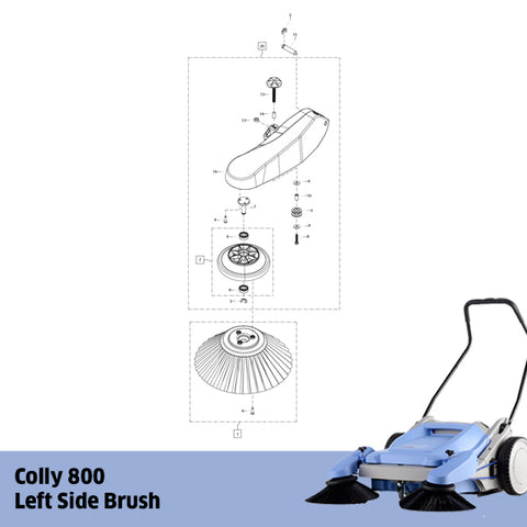 KRANZLE Colly 800 Left Side Brush