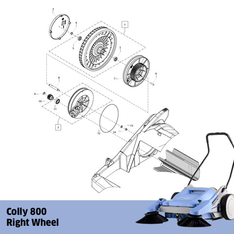 KRANZLE Colly 800 Right Wheel
