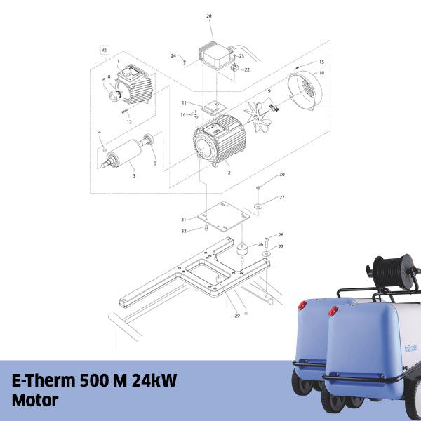 KRANZLE E-Therm 500 M 24kW Motor