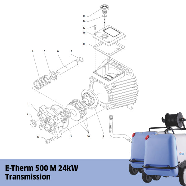 KRANZLE E-Therm 500 M 24kW Transmission