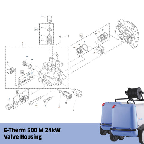 KRANZLE E-Therm 500 M 24kW Valve Housing