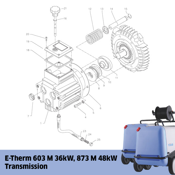 KRANZLE E-Therm 603 M 36kW, 873 M 48kW Transmission