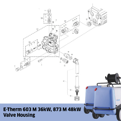 KRANZLE E-Therm 603 M 36kW, 873 M 48kW Valve Housing