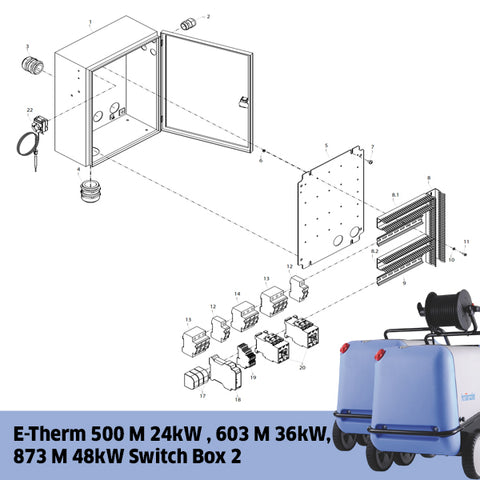 KRANZLE E-Therm 500 M 24kW, 603 M 36kW, 873 M 48kW Switch Box 2