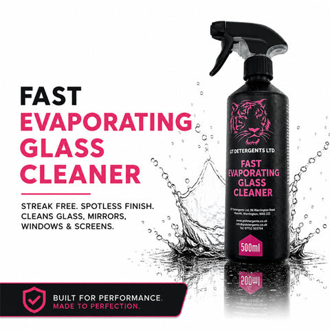GT DETERGENTS Fast Evaporating Glass Cleaner 500ml