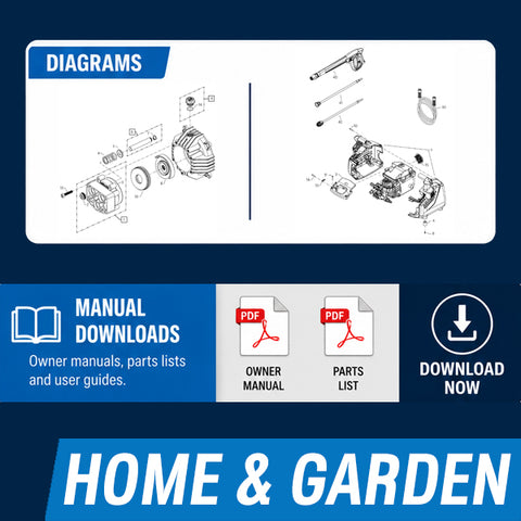 HOME & GARDEN RANGE Operating Manuals & Diagrams
