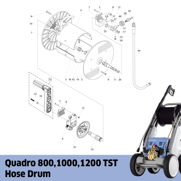 KRANZLE Large Quadro 899/1000/1200 TST Hose Drum