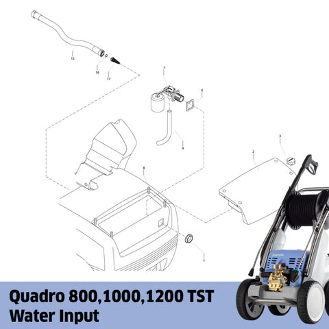 KRANZLE Large Quadro 899/1000/1200 TST Water Input