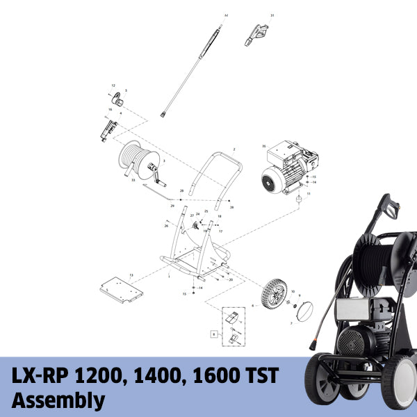 KRANZLE LX-RP 1200, 1400, 1600 TST Assembly