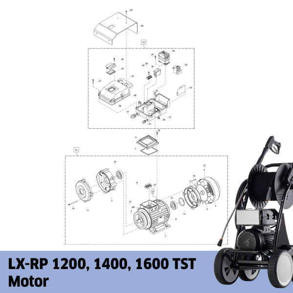 KRANZLE LX-RP 1200, 1400, 1600 TST Motor