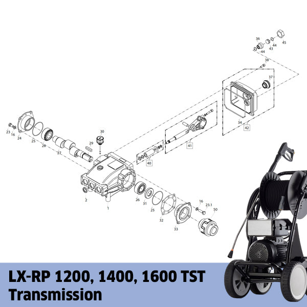 KRANZLE LX-RP 1200, 1400, 1600 TST Transmission