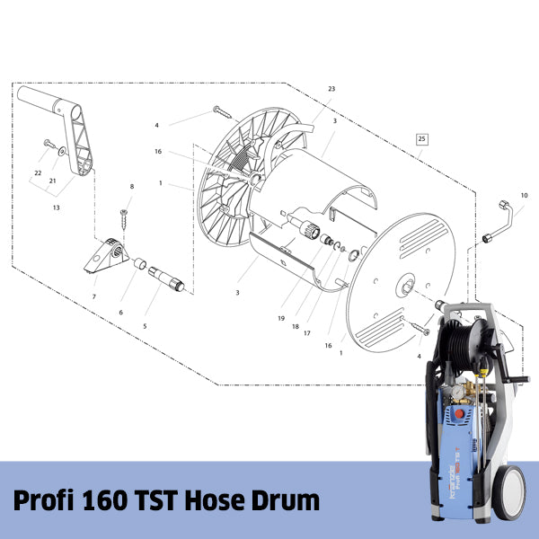 KRANZLE Profi 160 TST Hose Drum