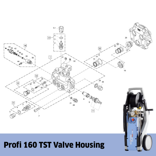 KRANZLE Profi 160 TST Valve Housing