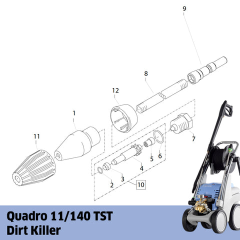 KRANZLE Small Quadro 11/140 TST Dirt Killer