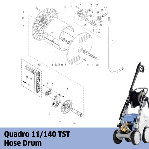 KRANZLE Small Quadro 11/140 TST Hose Drum