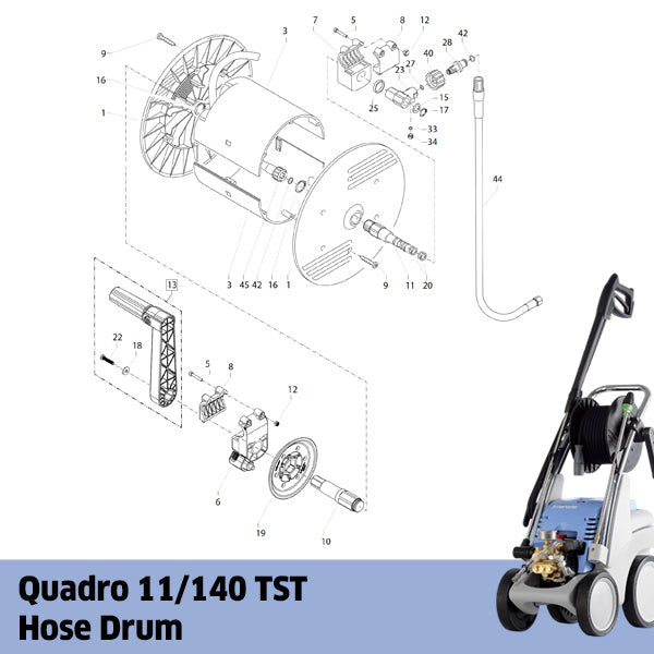 KRANZLE Small Quadro 11/140 TST Hose Drum