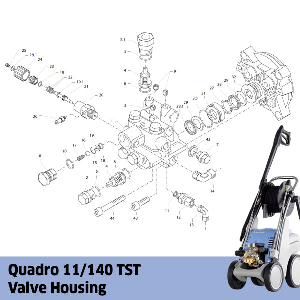 KRANZLE Small Quadro 11/140 TST Valve Housing