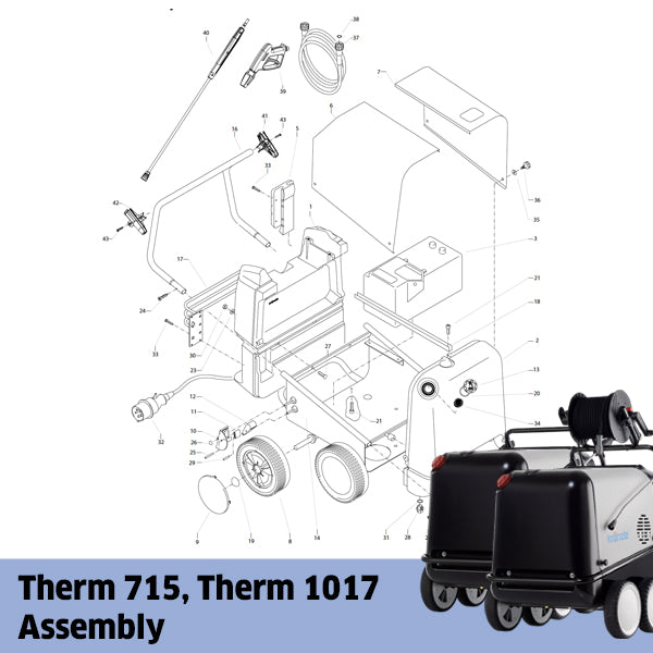 KRANZLE Therm 715, Therm 1017 Assembly