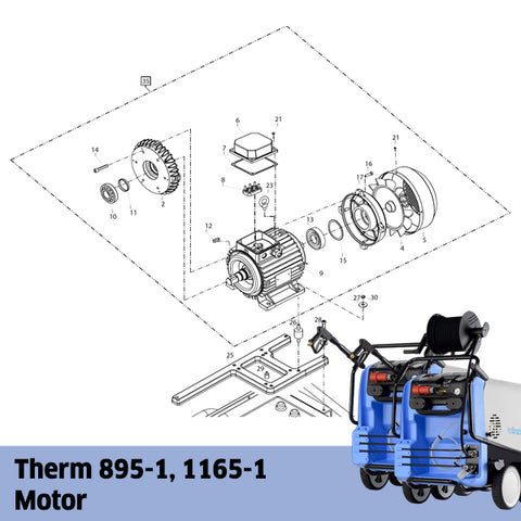 KRANZLE Therm 895-1, Therm 1165-1 Motor