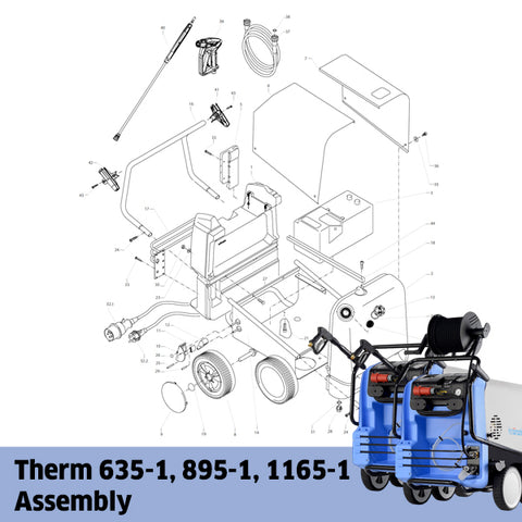 KRANZLE Therm 635-1, Therm 895-1, Therm 1165-1 Assembly