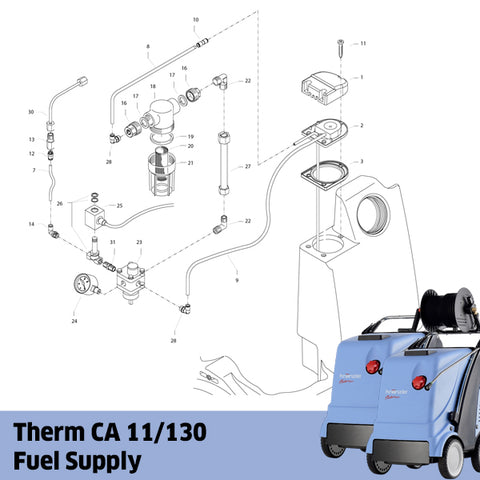 KRANZLE Therm CA 11/130 Fuel Supply