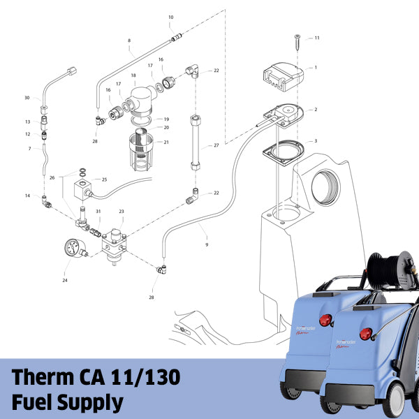 KRANZLE Therm CA 11/130 Fuel Supply