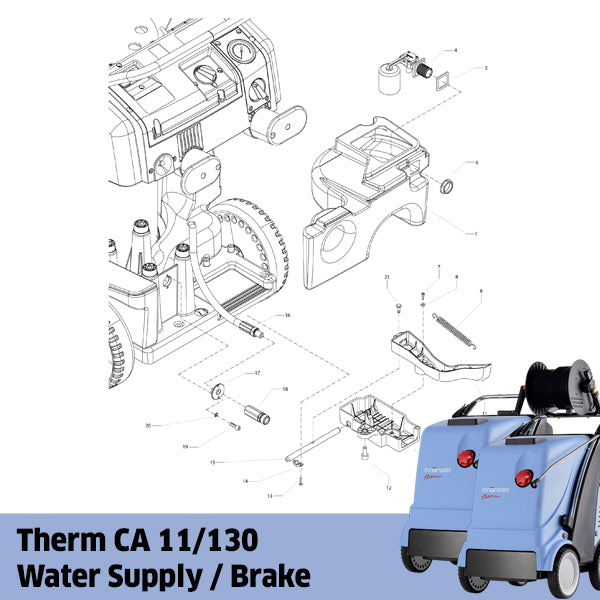 KRANZLE Therm CA 11/130 Water Supply / Brake