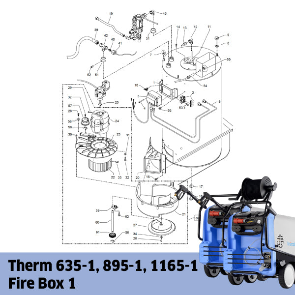 KRANZLE Therm 635-1, Therm 895-1, Therm 1165-1 Fire Box 1