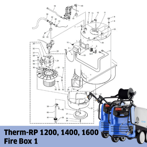 KRANZLE Therm-RP 1200, 1400, 1600 Fire Box 1