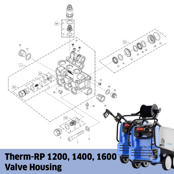 KRANZLE Therm-RP 1200, 1400, 1600 Valve Housing