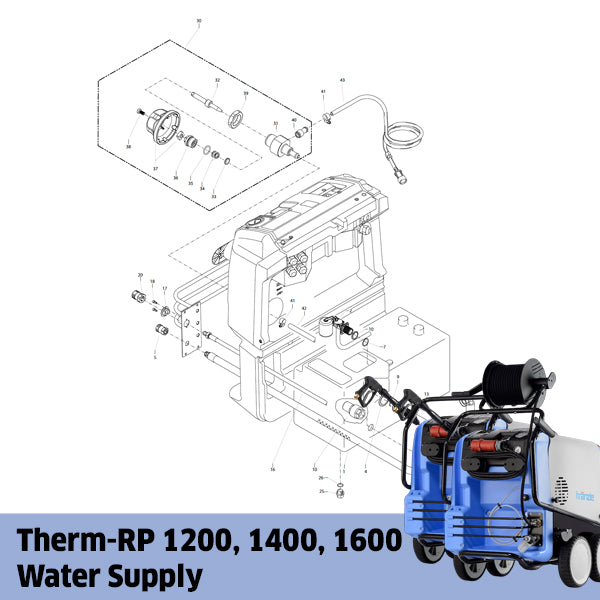 KRANZLE Therm-RP 1200, 1400, 1600 Water Supply