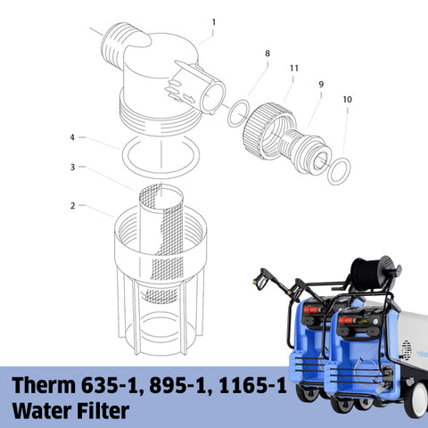 KRANZLE Therm 635-1, Therm 895-1, Therm 1165-1 Water Filter